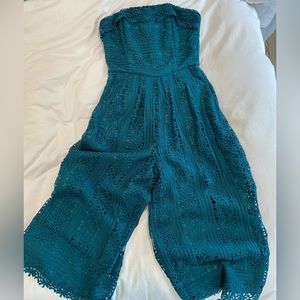Greylin dark green romper sleeveless. Size XS